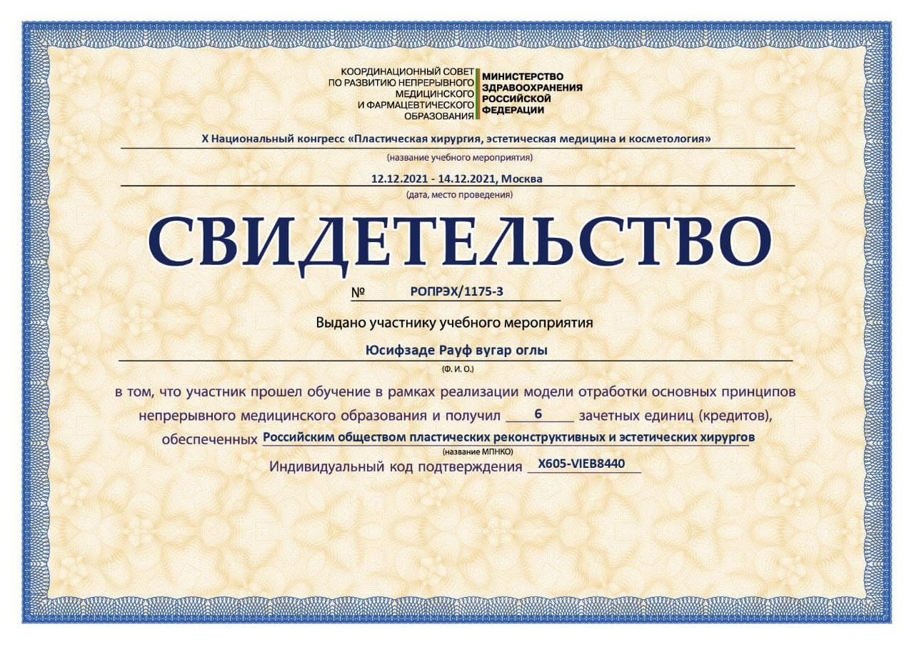Минздрав России. Пластическая хирургия, эстетическая медицина и косметология