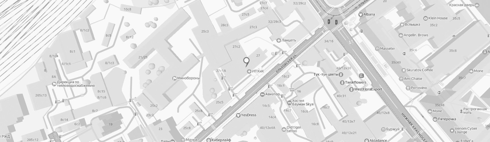 Карта расположения клиники